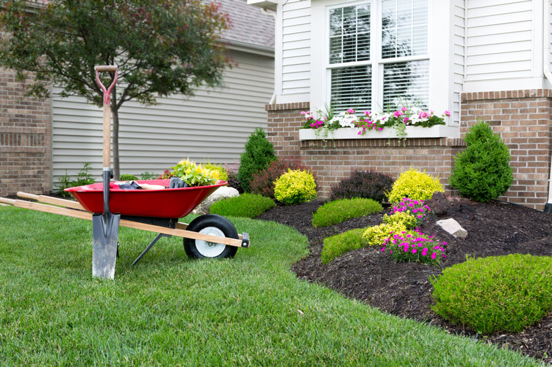 garden and wheelbarrow How Insurance Can Pay for Damaged Landscaping